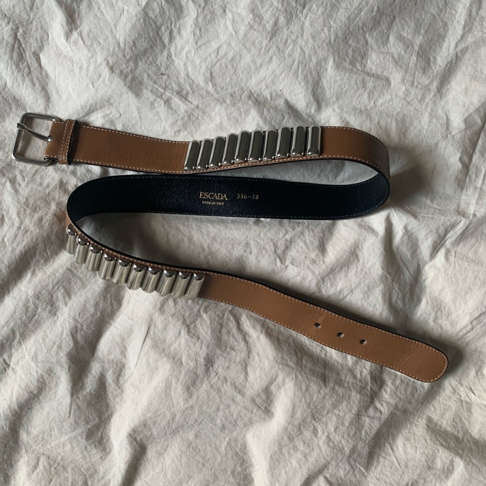 Vintage ESCADA Leather Waist Belt